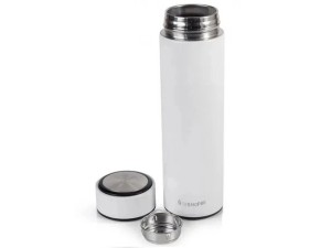 GARRAFA TERMICA 0,5L INOX C/INFUSOR BRANCA