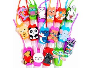 FRASCO PLASTICO 30ML CAPA SILICONE DECORADA