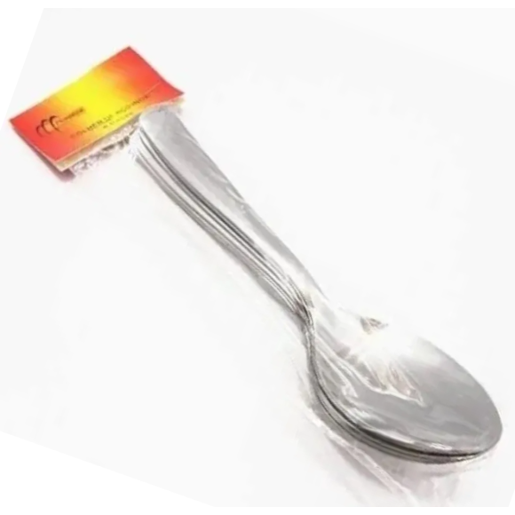 TALHER COLHER MESA LISO RETO C/6 INOX