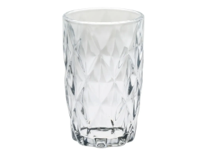 JOGO 6 COPO VIDRO 350ML DIAMOND CLEAR