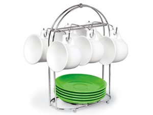 SUPORTE P/ XICARA CHÁ ARAME CROMADO