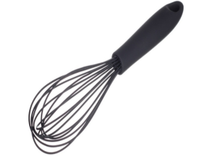 BATE OVOS SILICONE 30CM PRETO 