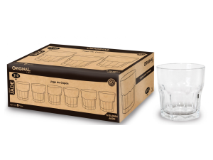 JOGO 6 COPO VIDRO JADE 310ML CASA BLANCA