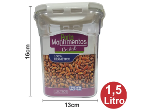 POTE ACRILICO 1,5L TPA-COLOR 13X16CM