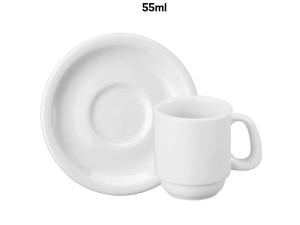 XICARA+PIRES PORCELANA  55ML CAFÉ HOTEL