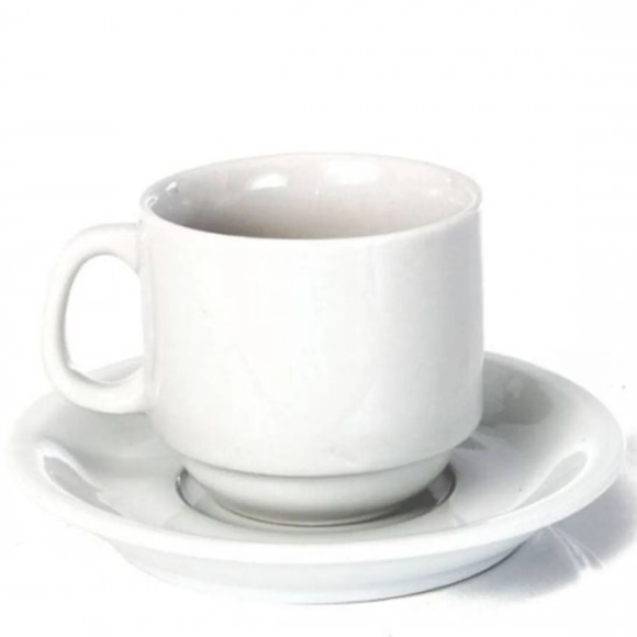 XICARA+PIRES PORCELANA 200ML CHA HOTEL