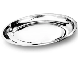 TRAVESSA INOX RASA 21X13CM