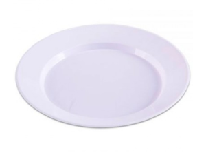 PRATO VIDRO BRANCO REDONDO 18CM