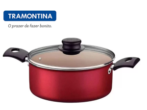 CACAROLA 20 TURIM VERMELHA TAMPA-VIDRO