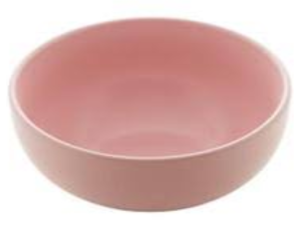 TIGELA PORCELANA ROSA FOSCO 16CM