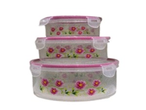 JOGO 3 POTE PLASTICO REDONDO DECOR