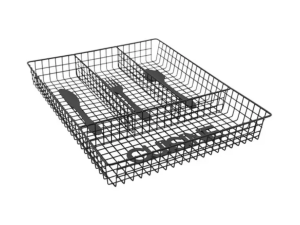 PORTA TALHER METAL PRETO 32X26CM DE GAVETA