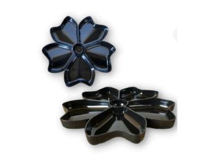 PETISQUEIRA ACRILICA 5-LUGARES 25CM PTA/BCA/VERM