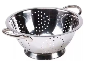 ESCORREDOR MASSA INOX 24CM C/2 ALÇAS