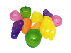 KIT 10 GELO PLASTICO FRUTAS SAQUINHO