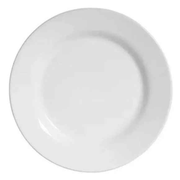 PRATO MELAMINA BRANCO SOBREMESA 20CM