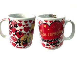 CANECA CERAMICA 300ML NAMORADOS