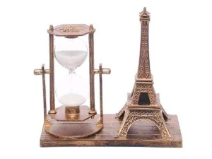 ENFEITE AMPULHETA PARIS 15X06CM