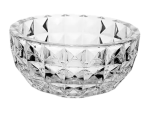 CENTRO MESA CRISTAL S/PE 24X12CM AQUAMARINE