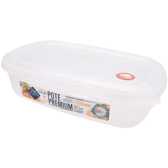 POTE PLASTICO CLEAN 3000ML PREMIUM