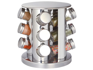 PORTA CONDIMENTO C/12 INOX REDONDO