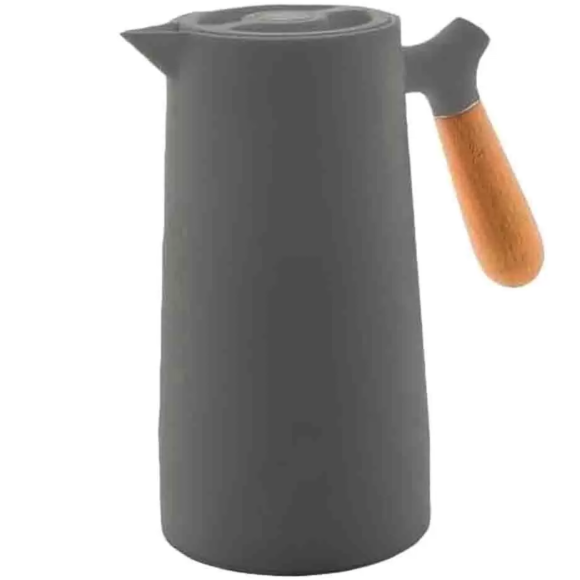 GARRAFA TERMICA 1,0L WOOD CINZA