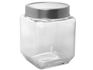 POTE VIDRO 500ML TAMPA-INOX C/VISOR
