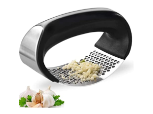 AMASSADOR ALHO INOX OVAL CABO PRETO 14X05CM