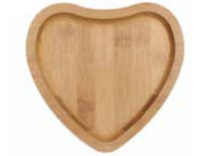 TRAVESSA BAMBU 30X20CM CORACAO