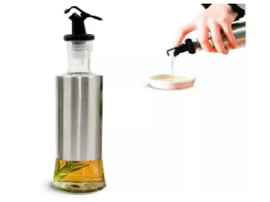 AZEITEIRO INOX/VIDRO 200ML