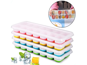 FORMA GELO PLASTICA/SILICONE 14 CUBOS