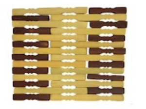 DESCANSO BAMBU 14X15CM BICOLOR