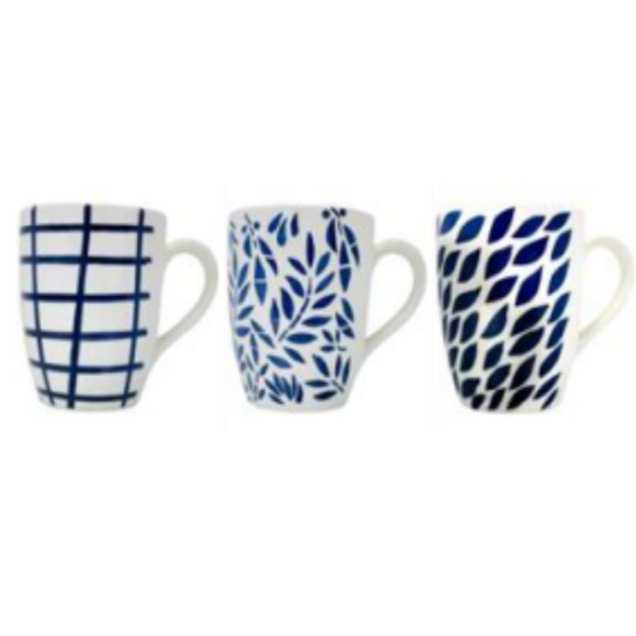 CANECA CERAMICA 320ML BLUE SORTIDA