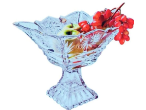 FRUTEIRA VIDRO 2,0L C/PÉ TANDIS QUADRADA