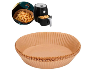 KIT 50 FORMA 20CM PAPEL AIR FRYER REDONDA