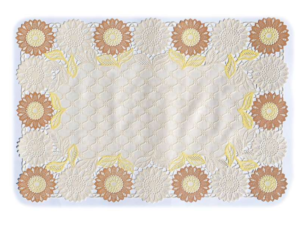 LUGAR AMERICANO 30X45CM PVC BEGE/MARRON