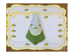 KIT 12pc 6- AMERIC+ 6-GUARD 38CM BORDADO RETANGULAR