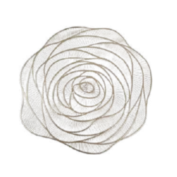 LUGAR AMERICANO 38CM REDONDO "FLOR"