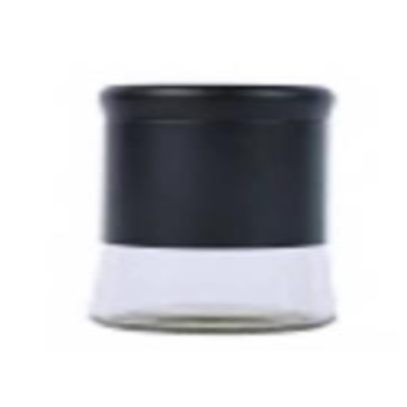 POTE VIDRO 800ML INOX/BLACK