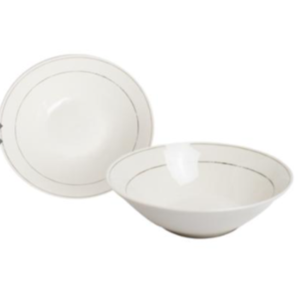 TIGELA PORCELANA 350ML FRIZO CINZA