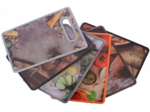 TABUA PLASTICA P/COZINHA 37X23CM ESTAMPADAS