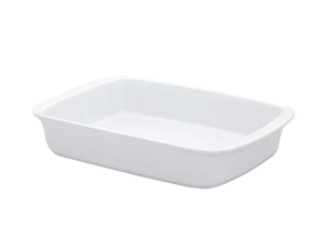 REFRATARIO CERAMICA TANGO 28X18CM BRANCO 1,4L