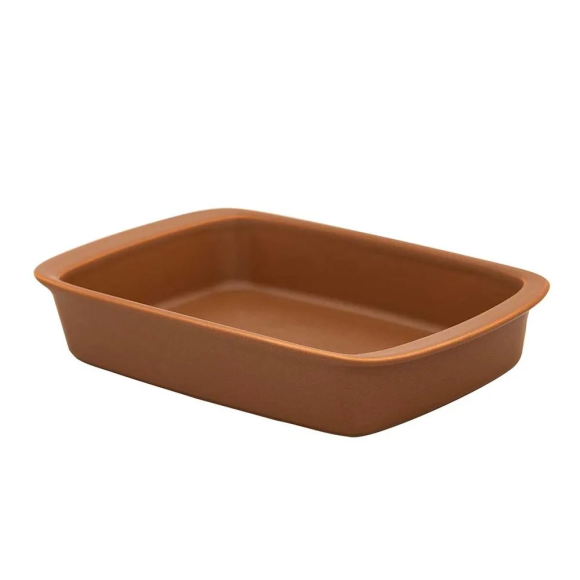 REFRATARIO CERAMICA TANGO 28X18CM MARRON 1,4L