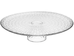 BOLEIRA VIDRO 32CM BARI C/PÉ