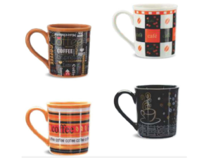 JOGO 4 XICARA CERAMICA 150ML 