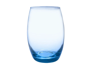 JOGO 6 COPO VIDRO 450ML BOJUDO AZUL