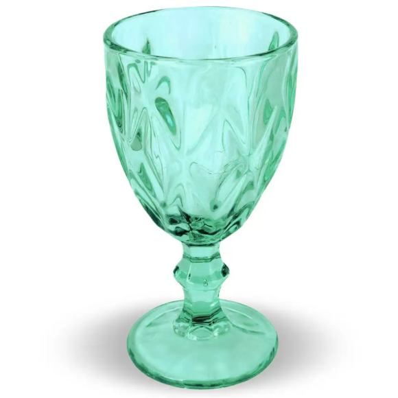 JOGO 6 TACA VIDRO 260ML DIAMOND TIFANNY