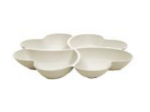 PETISQUEIRA BAMBU 27CM BRANCA FLOR