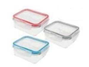 POTE VIDRO HERMETICO QUADRADO 550ML