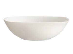 TIGELA VIDRO 16CM BRANCA